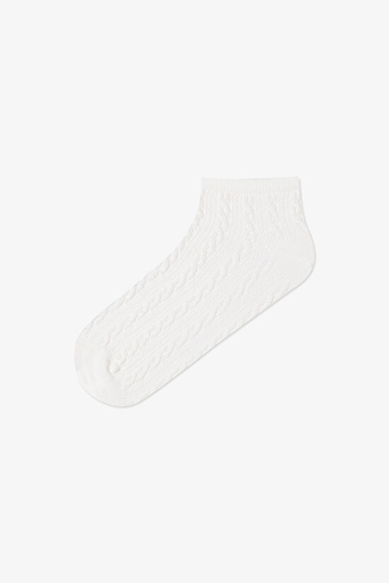 5 Pairs of Cotton Geometric Patterned Liner Socks - 3