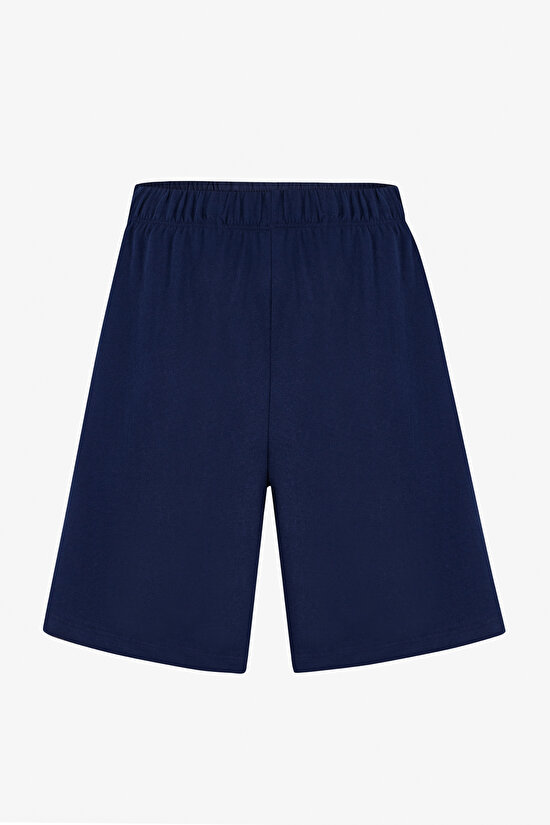 Erkek Renkli Sail Line Şortlu Pijama Takımı - 3