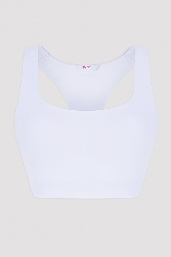 Fit Join White Sports Bra - 8