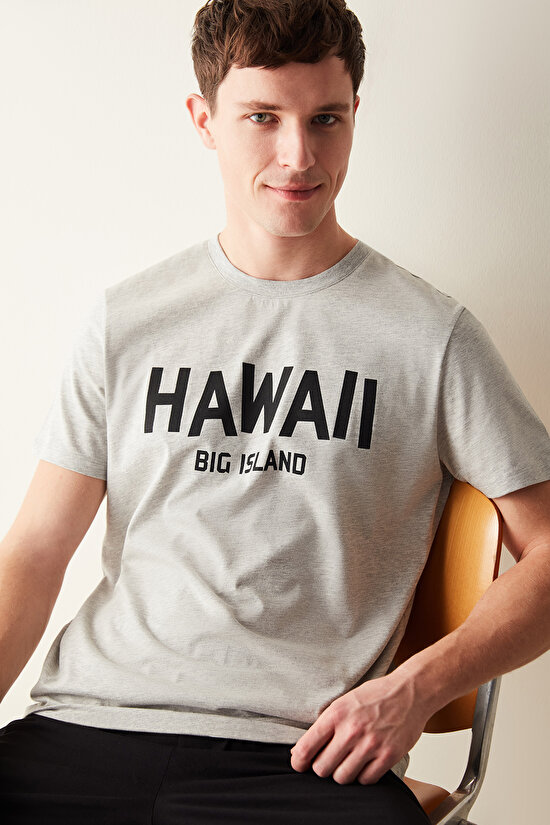Erkek Hawaii Çok Renkli Şort Pijama Takımı - 3