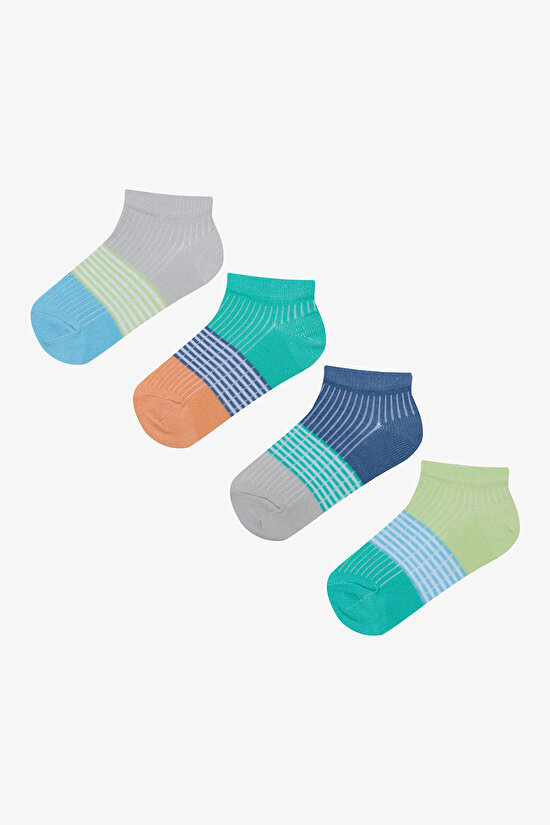 Boys One Line Multi Colour 4in1 Liner Socks - 1