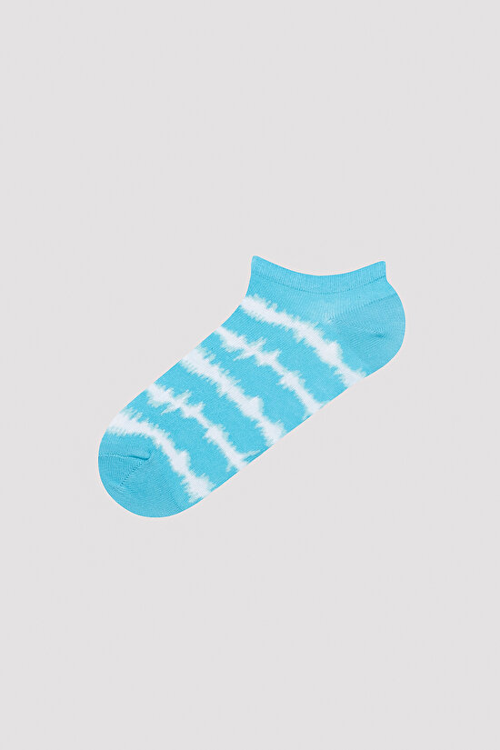 Tie Dye Çok Renkli 3lü Patik Çorap - 2