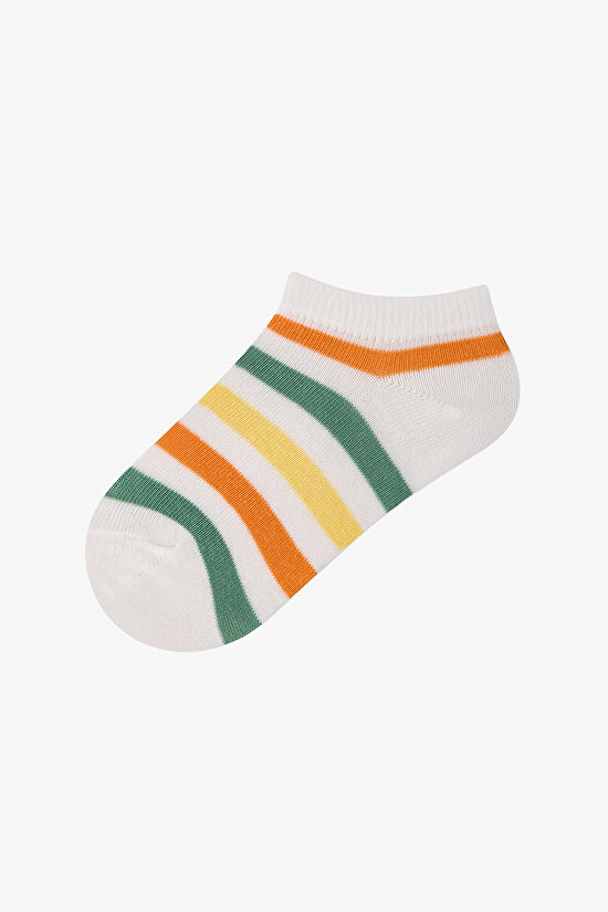 Renkli Erkek Çocuk Captains Island 3 'lü Patik Çorap - 4