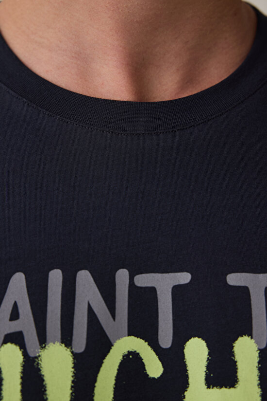 Çizgili Night Erkek Bisiklet Yaka Uzun Kollu Pijama Takımı - 4