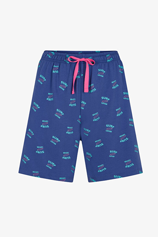 Man Colorful Surf Lover Shorts Pajama Set - 3