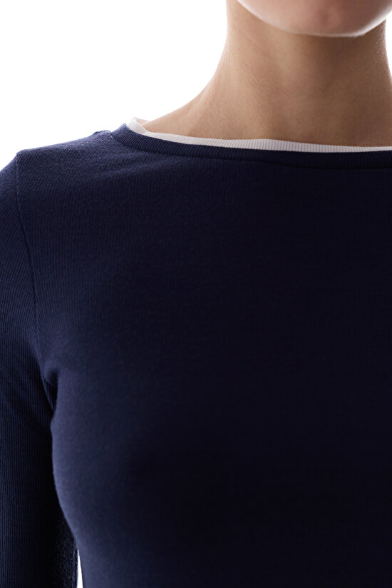 Navy Basic Layer Top - 3