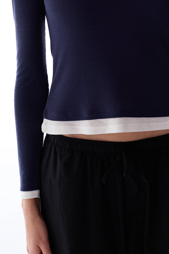 Navy Basic Layer Top - 4