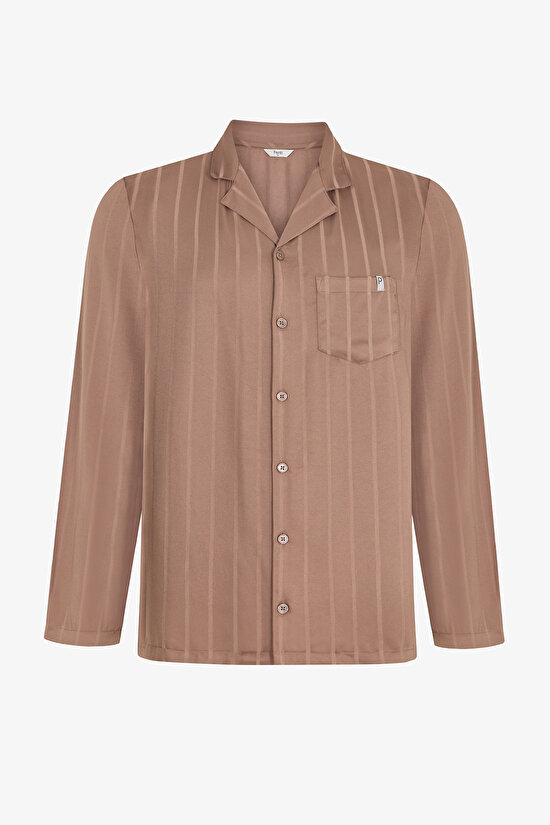 Erkek Renkli Brown Brew Pijama Takımı - 2