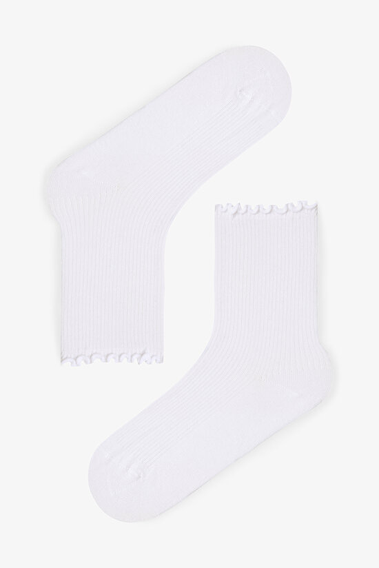 2 Pairs of Modal Blend Classic Ruffle Socket Socks - 3