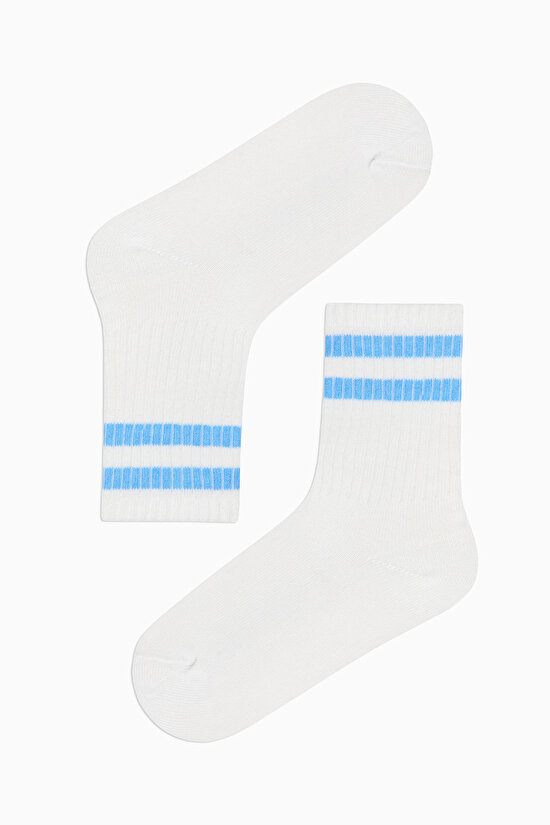 Erkek Çocuk Double Stripe 4lü Soket Çorap Erkek Çocuk Double Stripe 4lü Soket Çorap - 5