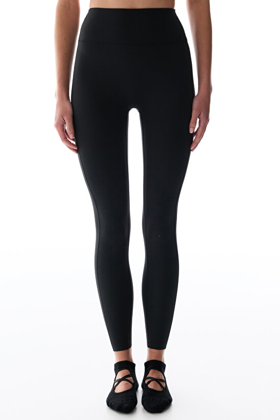 LYCRA Siyah Cream Hafif Destek Yüksek Bel Light Soft Tayt - 3