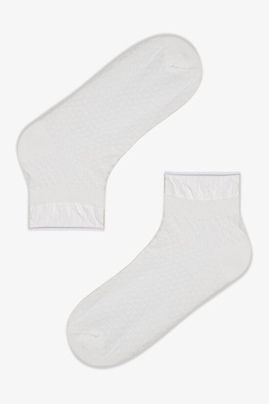 Frill Colosio 2in1 Pink White Socket Socks - 3