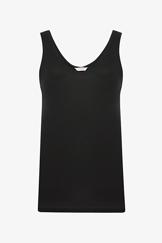Modal Black T-Shirt - 7