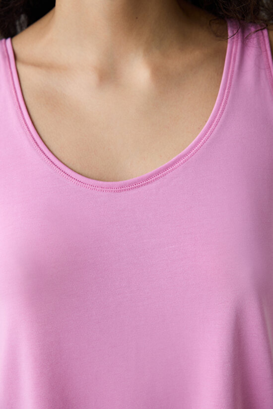 Modal Pink T-Shirt - 3
