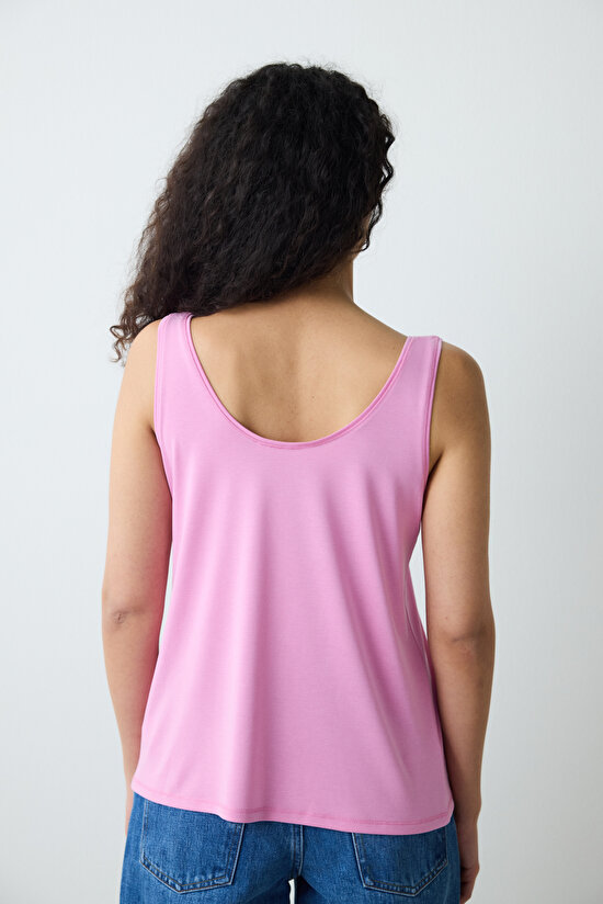 Modal Pink T-Shirt - 4