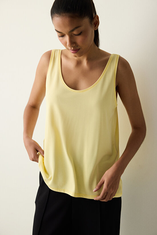 Modal Pastel Yellow T-Shirt - 3