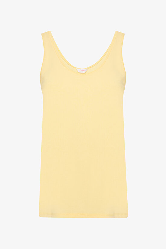 Modal Pastel Yellow T-Shirt - 8