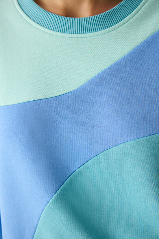 Multicolor Green Sweatshirt - 5