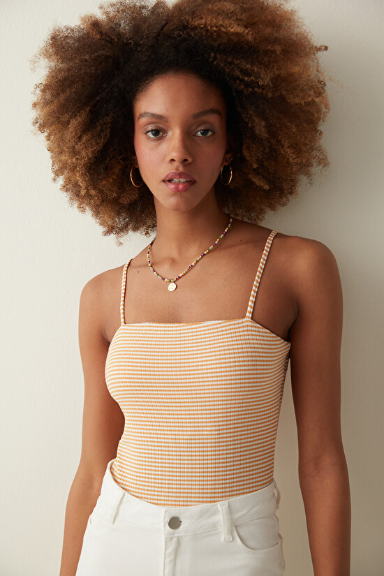 Striped Bodysuit - 1
