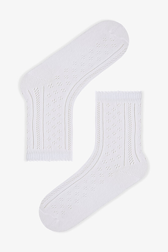 Bordo - Multi Knit Grace 3'lü Soket Çorap - 2