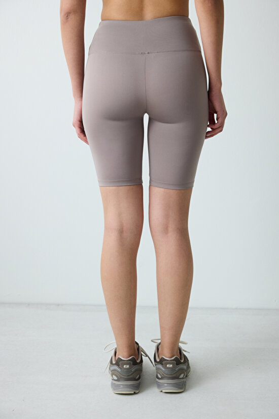 Vizon Smooth Feel Yüksek Bel Biker Bisikletçi (Biker) Kısa Tayt - 3