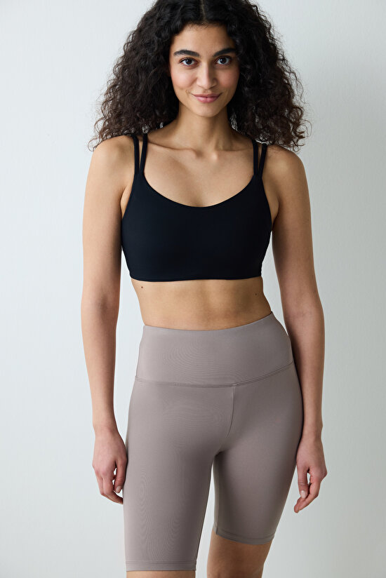 Vizon Smooth Feel Yüksek Bel Biker Bisikletçi (Biker) Kısa Tayt - 4