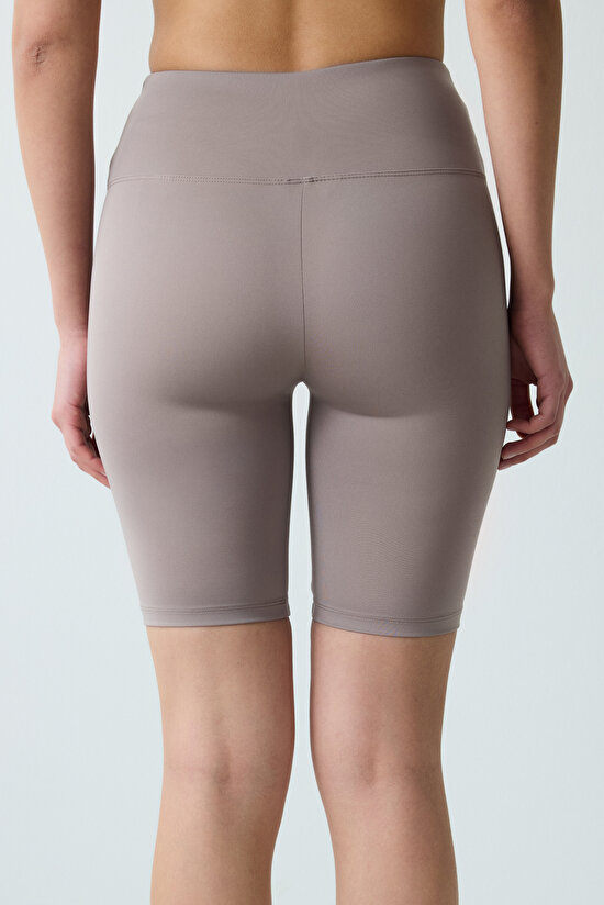 Vizon Smooth Feel Yüksek Bel Biker Bisikletçi (Biker) Kısa Tayt - 5