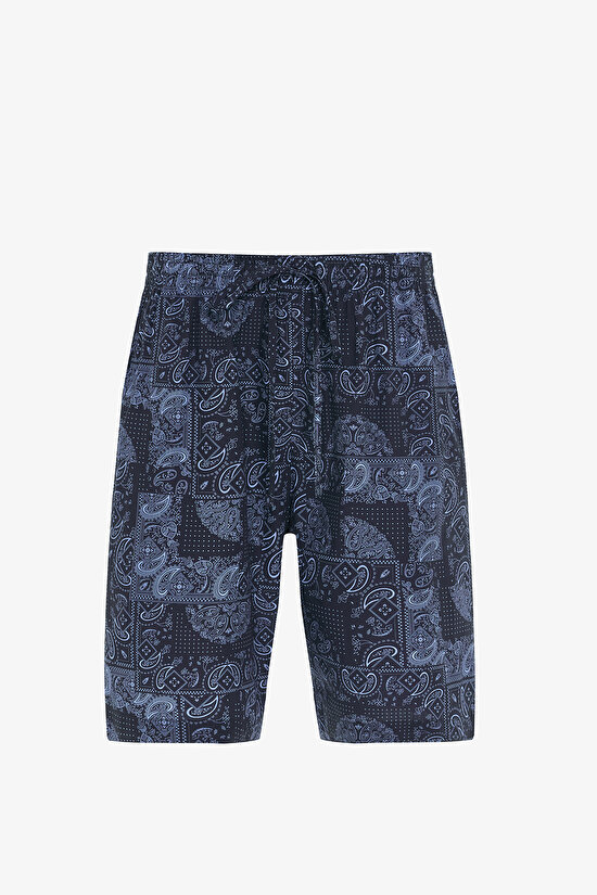 Ethnic Paisley Gömlekli Çok Renkli Pijama Takımı - 3