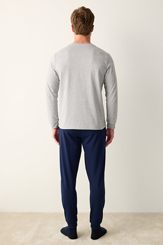 Sleep Çok Renkli Pantolon Pijama Takımı - 4