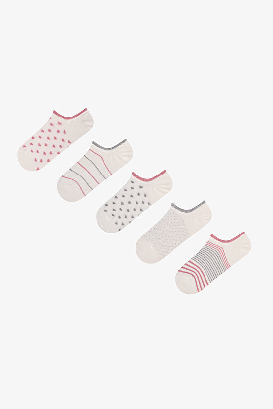 Sweet Hearts 5'li Sneaker Çorabı - 1
