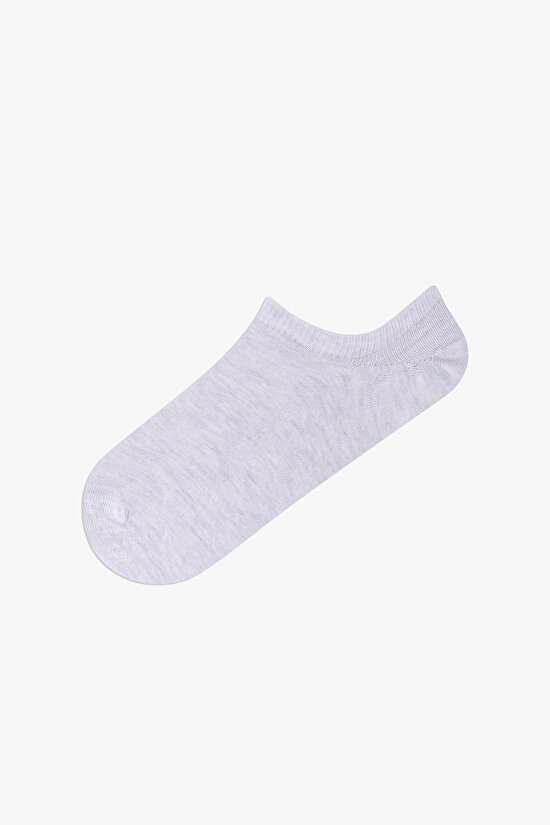 3 Çift Burun Dikişsiz Puantiye ve Çizgi Desenli Sneaker Çorap - 3