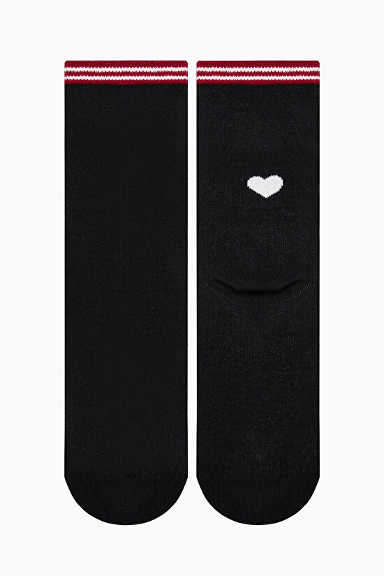 2 Çift Pamuklu Kedi Desenli  Burun Dikişsiz Soket Çorap - 3