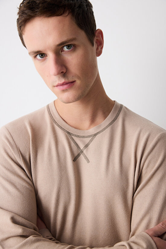 Cosy Bej Pantolon Pijama Takımı - 4