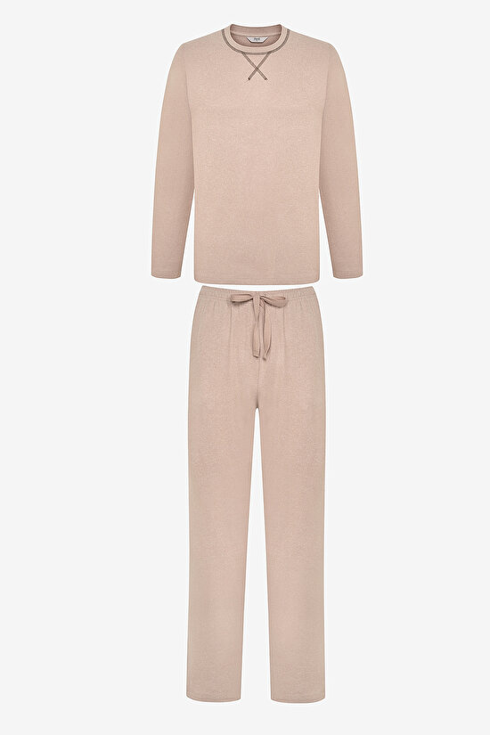 Cosy Bej Pantolon Pijama Takımı - 7
