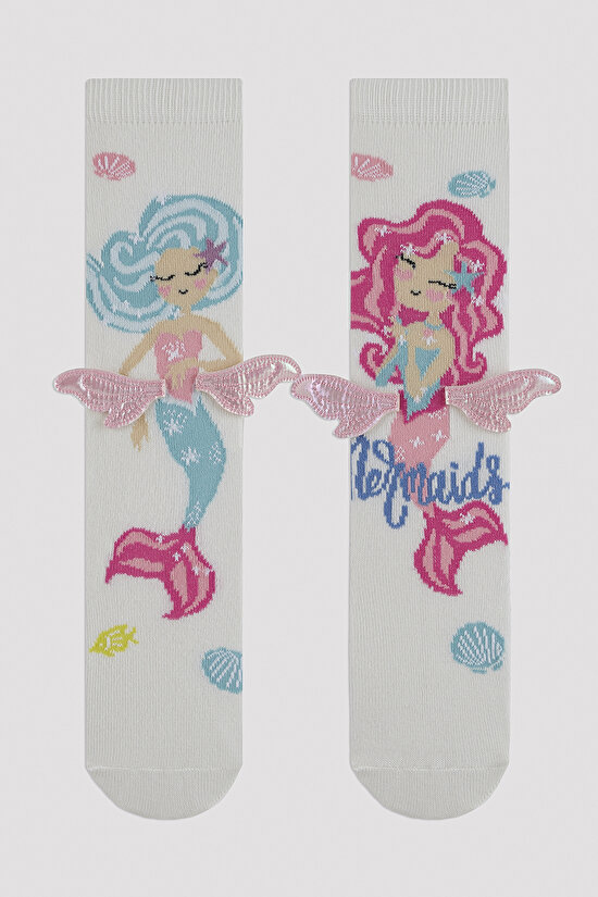 Kız Çocuk Wings Mermaid Çorap - 1