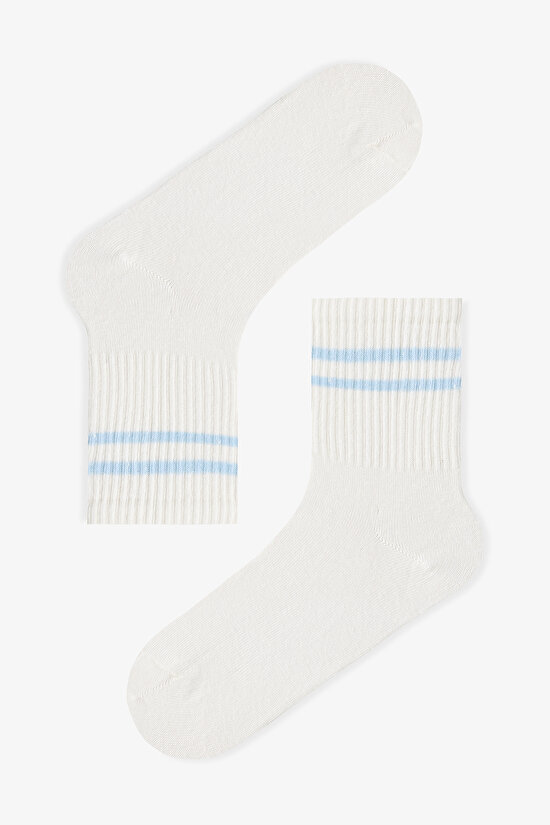 Renklied Thiny Stripe Tennis 5'li Soket Çorap - 5