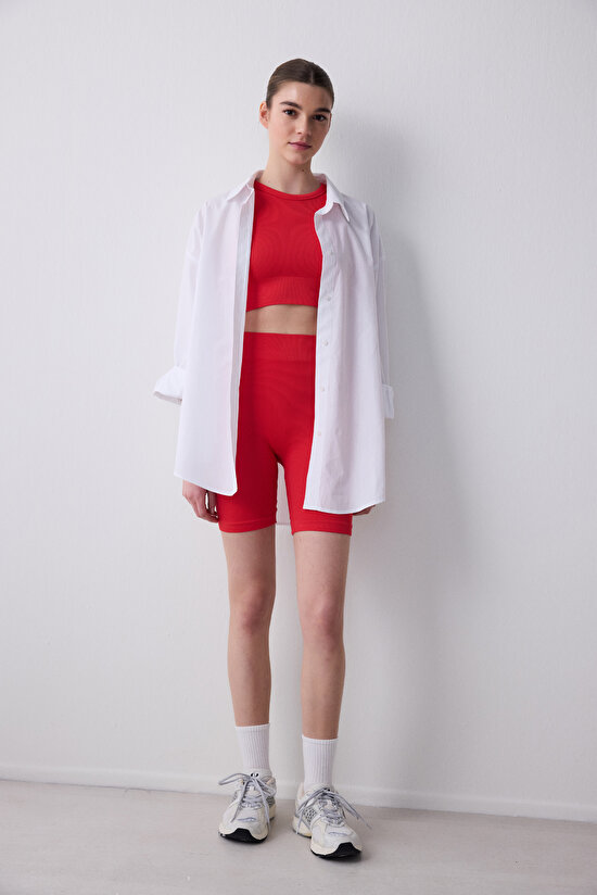 Seamless Active Red Legging - 5