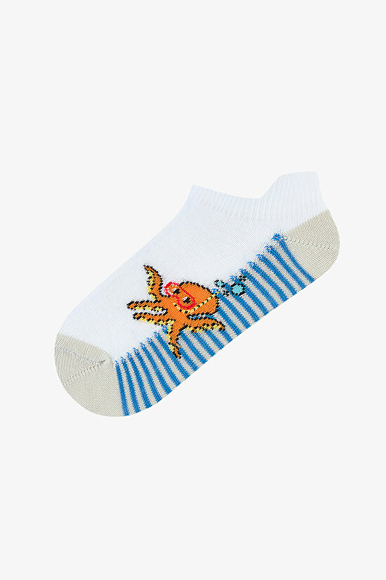 Boys Under Sea Multi Colour 4in1 Liner Socks Boys Under Sea Multi Colour 4in1 Liner Socks - 3