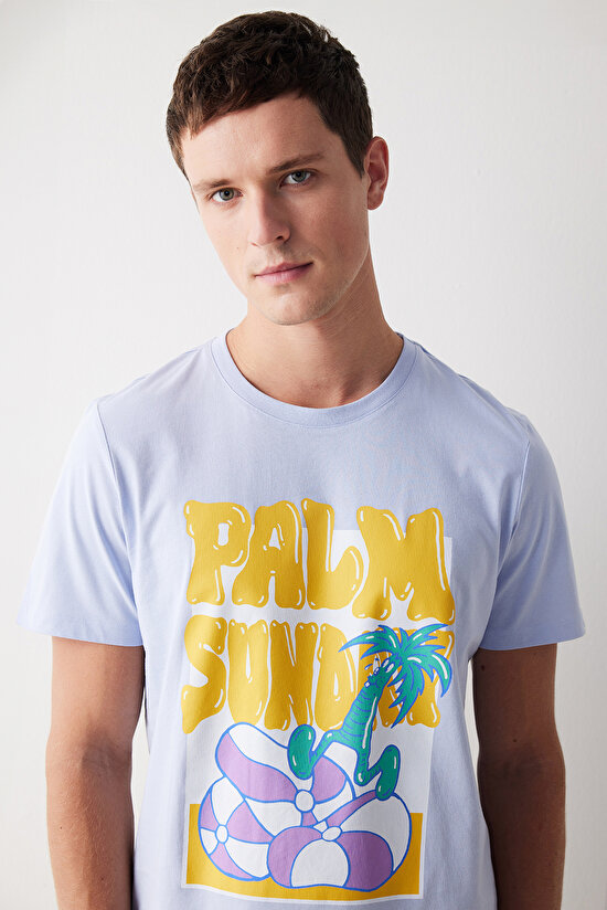Palm Açık Mavi Şortlu Pijama Takımı - 3