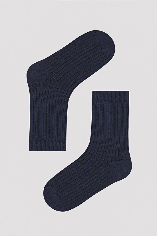 Erkek Çocuk Basic Çizgili 4 lü Soket Çorap - 4