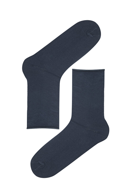 Simple 4lü Mavi Soket Çorap - 4