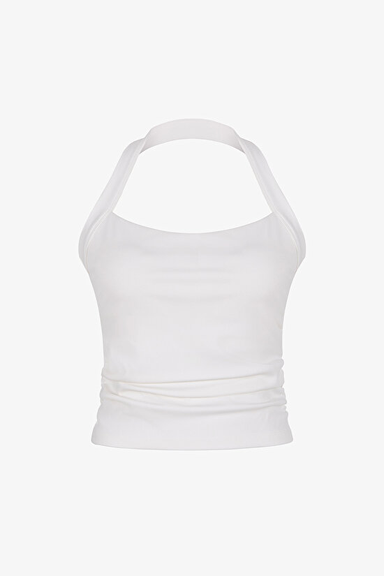 Kar Beyaz Cloud Halter Yaka Üst - 1