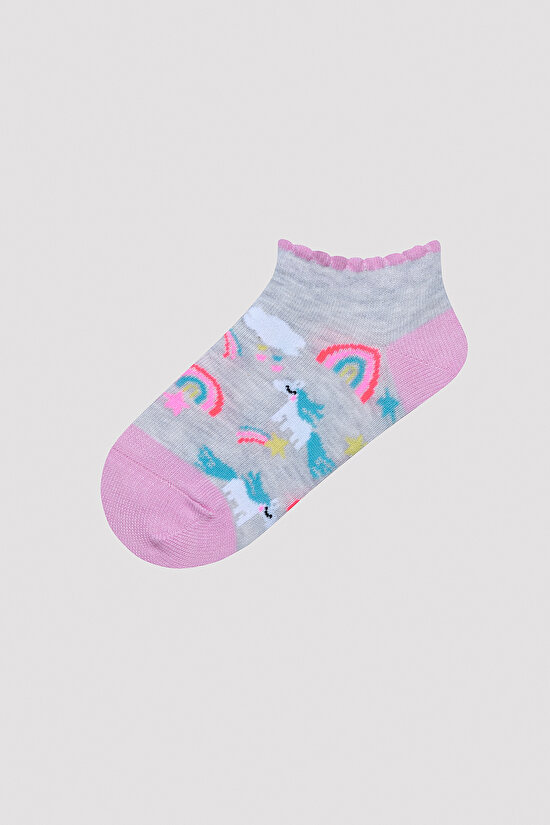 Girls Rainbow 4in1 liner Socks - 3