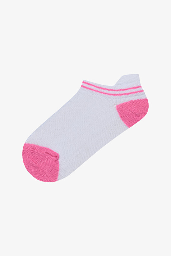 Girls Softy Pink 3in1 Multi Colour Liner Socks - 3