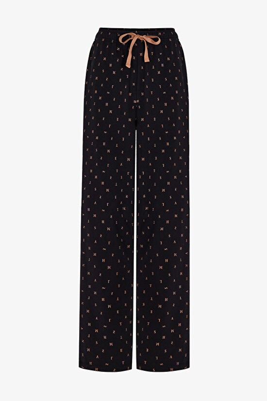Erkek Clear Mind Geometrik Desenli Pantolon Uzun Kollu Pijama Takımı - 3