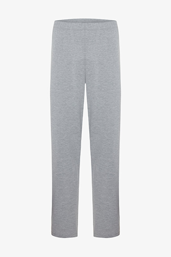 Gri Melanj Erkek Kısa Kollu Pijama Takımı - 9