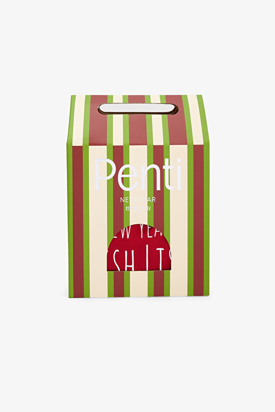 Red Man Checkered Crew Neck Oversize Pajama Set - 11