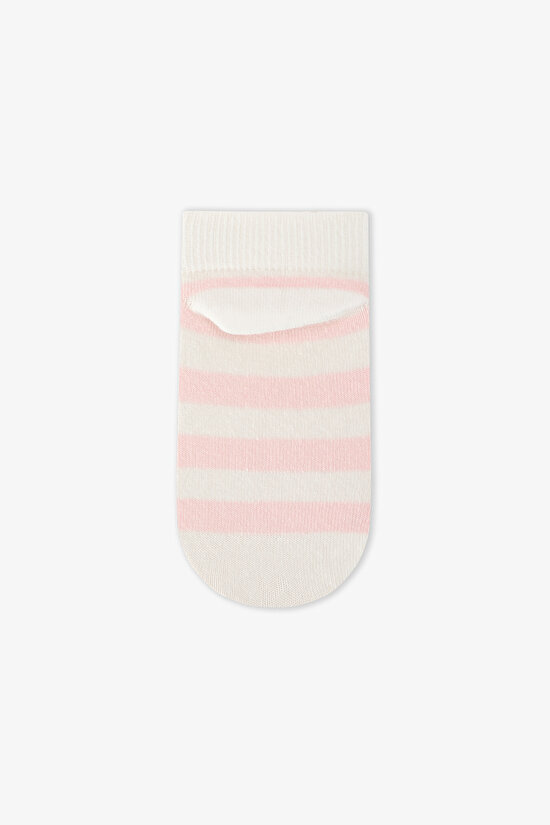 Pembe - Gri Kız Çocuk Avo-Cardio 4'lü Patik Çorap - 7