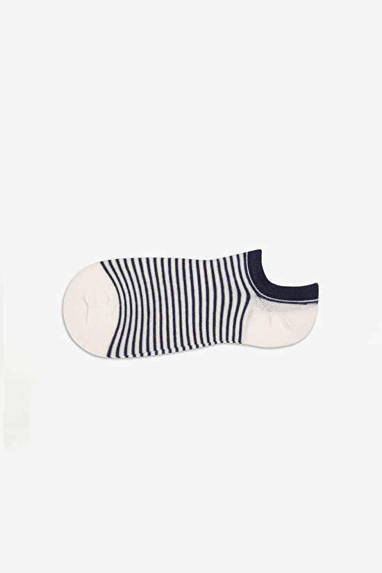 Erkek Dense Stripe Çok Renkli 3lü Sneaker Socks - 4
