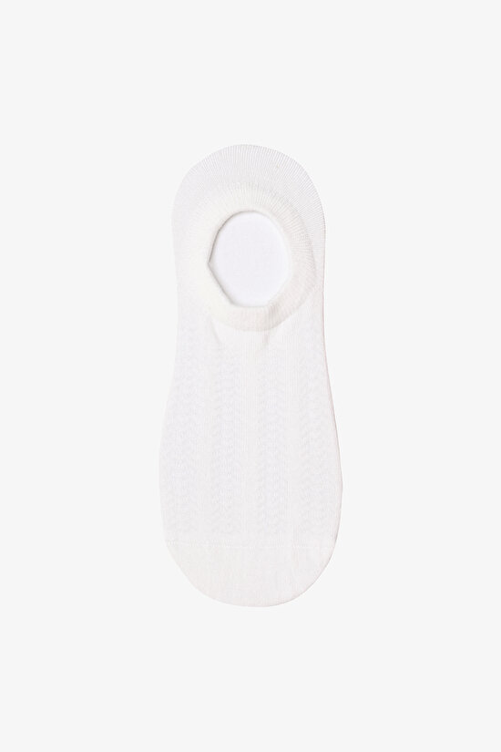 3 Çift Pamuklu Kendiden Desenli Sneaker Çorap - 3